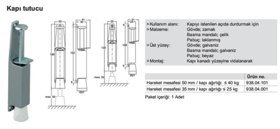 Kapı tutucu