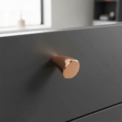 ARCO JR Dügme kulp parlak bakir 26mm