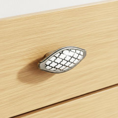 LEAN JR Dügme kulp antik gümüs 69mm