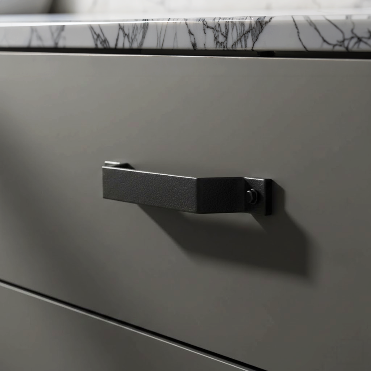 INDUSTRY Kulp mat siyah 160mm