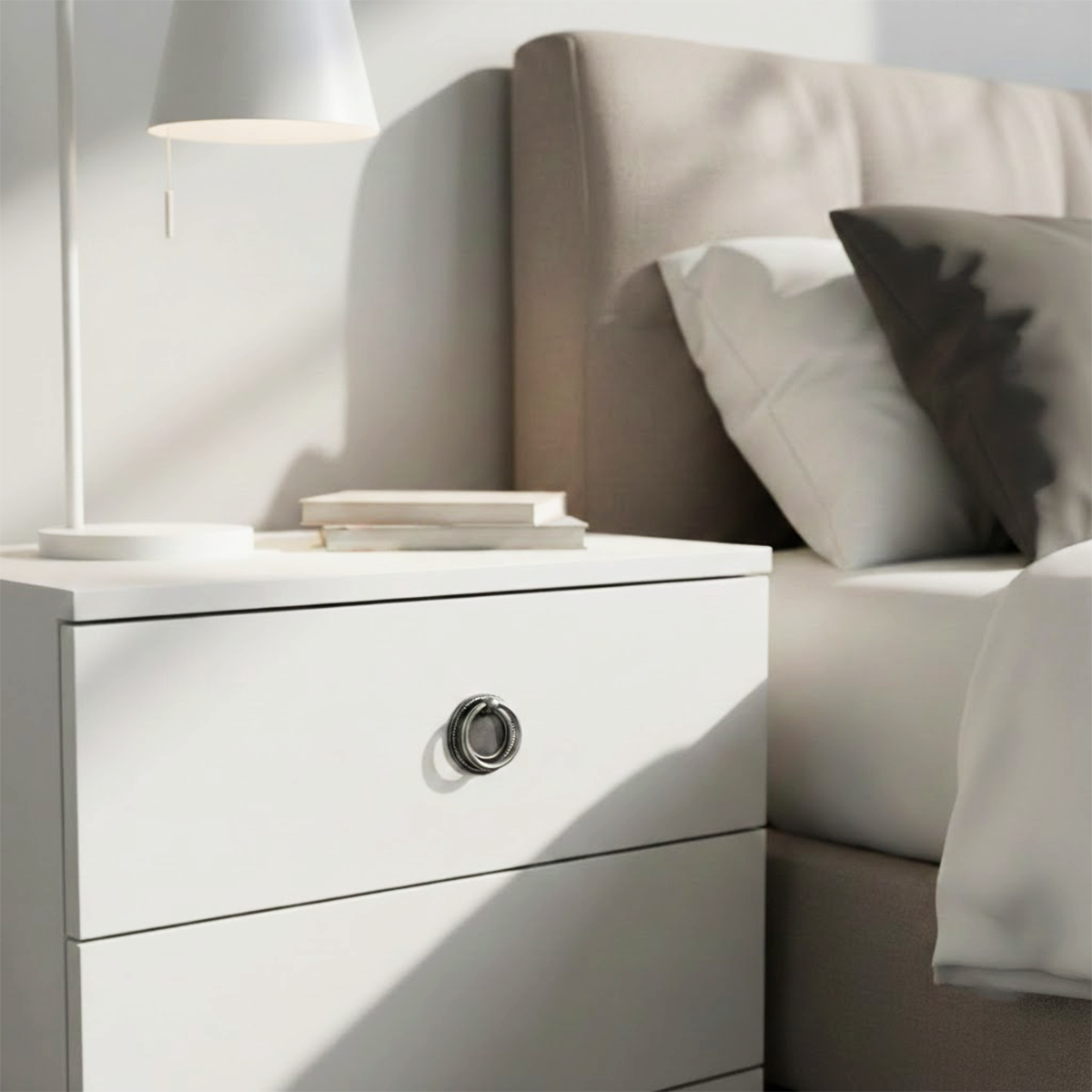 TAMAR Dügme kulp antik gümüs 40mm