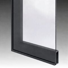 1x4 Alüminyum Çerçeve Kapak Profili Antrasit Gri Renkli