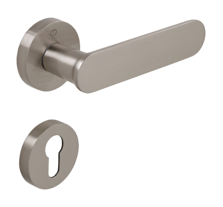 Çebi A571 MP08 OVA Kapı Kolu Fırçalanmış İnox Barelli