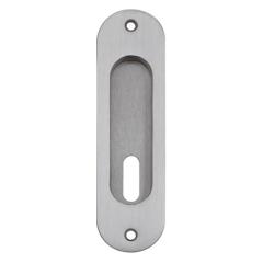 OVAL Gömme kulp (oda) mat krom