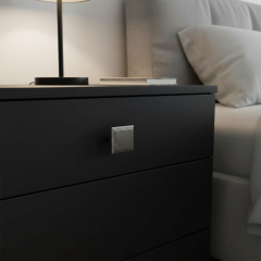 DALE Dügme kulp antik gümüs 26x20mm