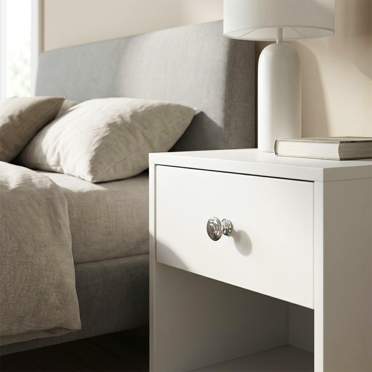 REBE Dügme kulp parlak krom 35mm