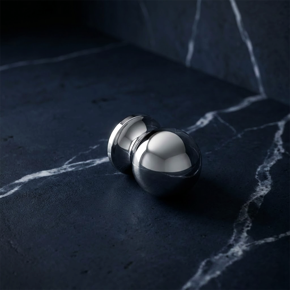 PEARL Dügme kulp parlak krom 25mm