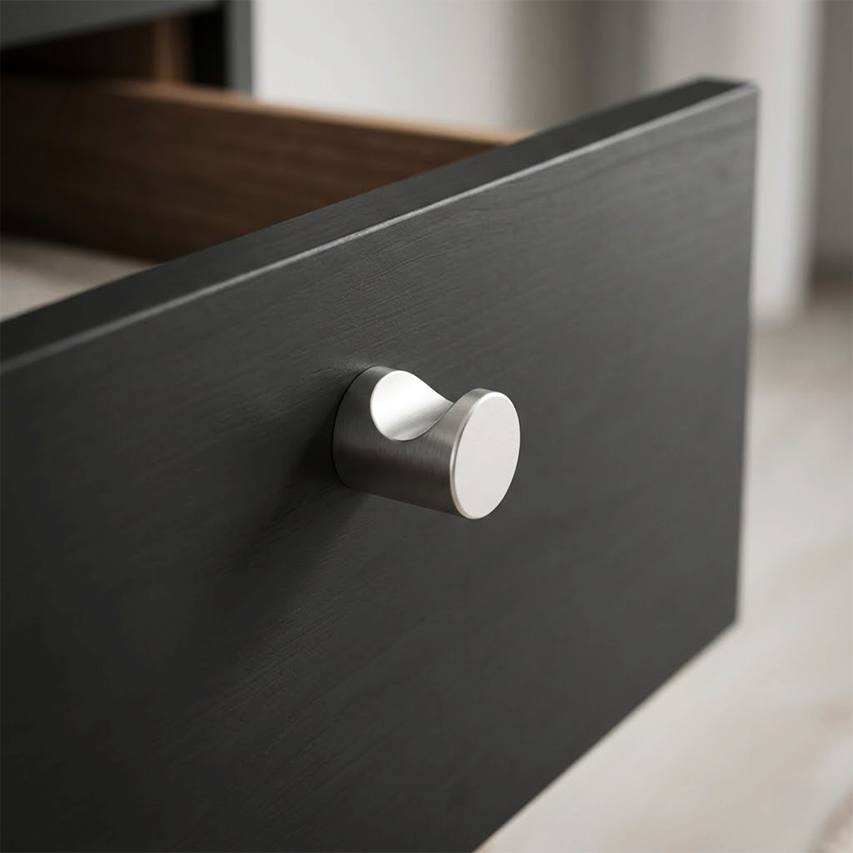 NICOLETTE JR Dügme kulp mat krom 20mm