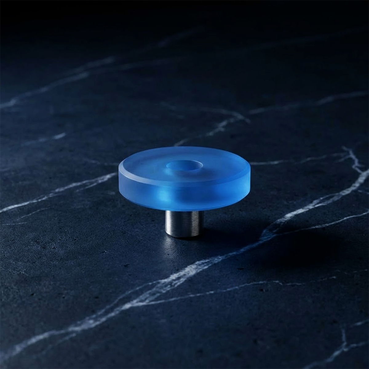 LILLESAND JR Dügme kulp mavi 40mm