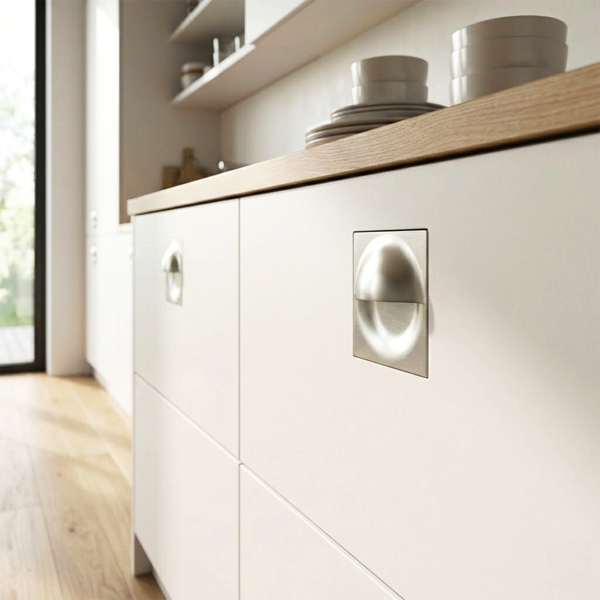 ARCHIE Gömme kulp p.çelik renkli 55mm