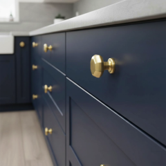 DIAMOND Dügme kulp mat pirinç 25mm