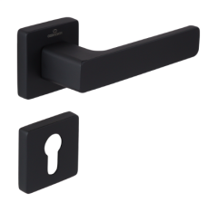 Çebi C5218 PC24 FLAT Kapı Kolu Mat Siyah Barelli