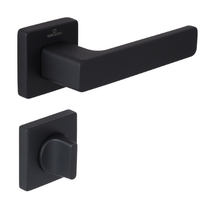 Çebi C5218 PC24 FLAT Kapı Kolu Mat Siyah WC