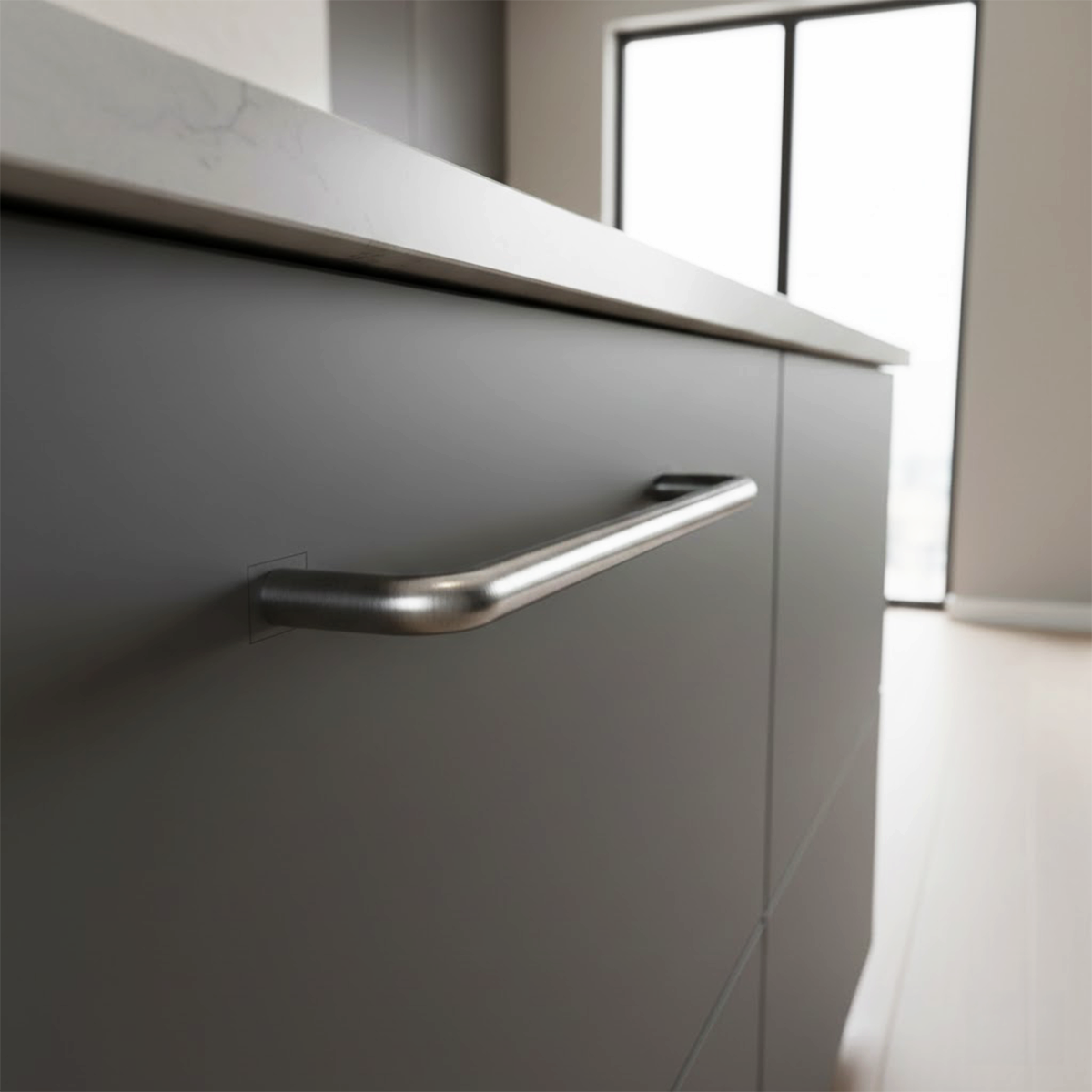 RYAN II Kulp mat krom 192mm