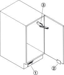 PEDAL02 Menteşeli kapak açma mekanizması