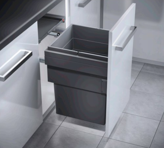 CARGO SYNCHRO Raylı çöp kutusu,antrasit,55lt