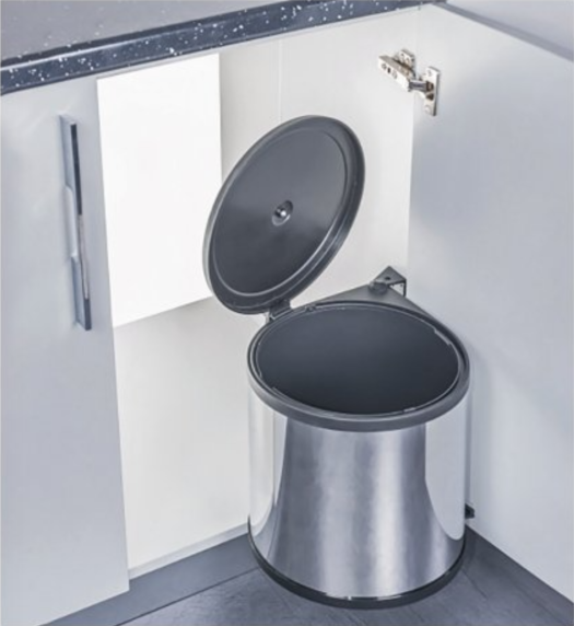 CITY II Çöp kutusu paslanmaz çelik 40cm 11 lt