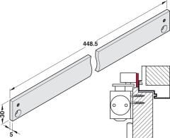 TS5000 Kayar kanal montaj plakası