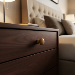 Mantar Ahşap Düğme Kulp