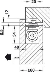 BOXER Gizli kapı kapatıcı set F, EN3-6