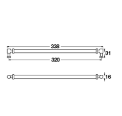 VIENNA Kulp antik bronz 320mm