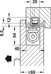 BOXER Gizli k.kapatıcı set, EN3-6, sabit