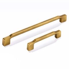 Marka 128 mm Antik Sarı Mobilya Kulbu