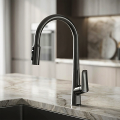 Gon Grey Spiralli Arıtma Çıkışlı Evye Bataryası