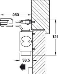 DCL51 Kapı kapatıcı F, EN2-5, p.çelik