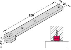 Alt pivot kol, çelik