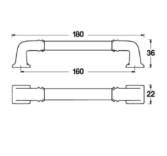NORMAN Kulp antik gümüs 160 mm