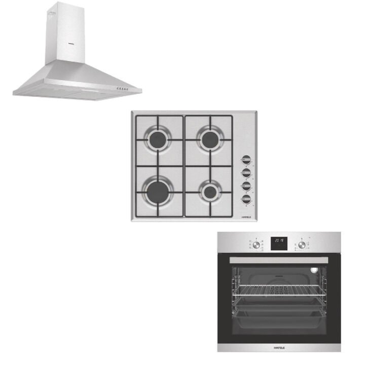 SET 3 Fırın ocak davlumbaz seti