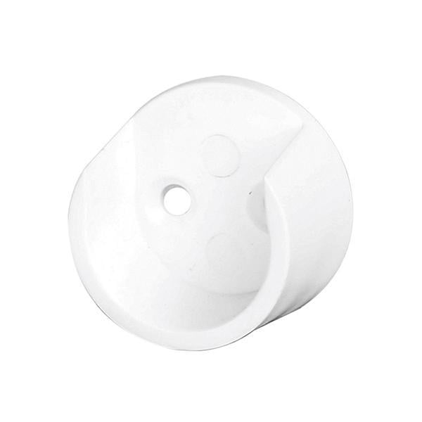 Flans yuvarlak plastik, beyaz Ø25mm