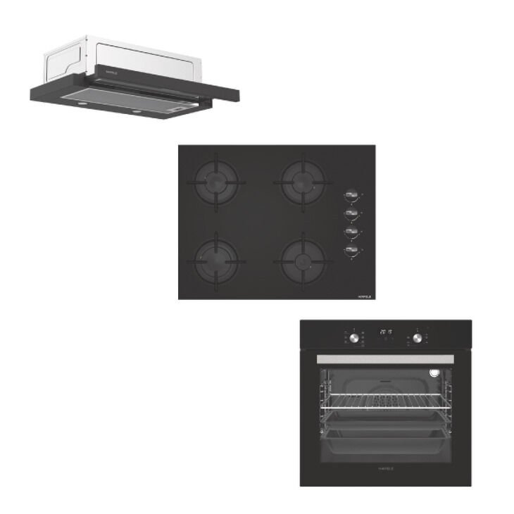 SET 4 Fırın ocak davlumbaz seti