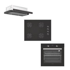 SET 4 Fırın ocak davlumbaz seti