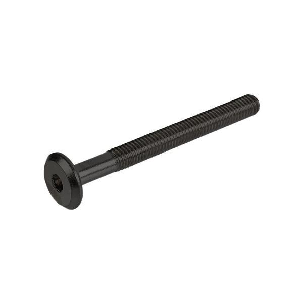 Yassi basli vida mat siyah M6X25mm - 100 Adet