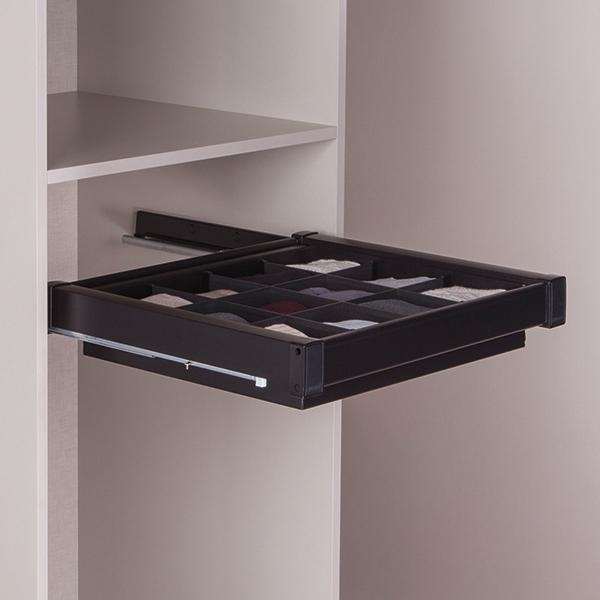 SELECT Bölmeli çekmece siyah 60cm