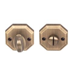 Rozet (wc) yuvarlak antik bronz
