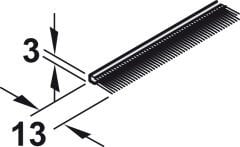 Tozluk fırçası, siyah 6m