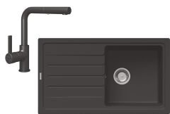 GRANO Eviye 1 Gözlü GRANADA PULL siyah seti