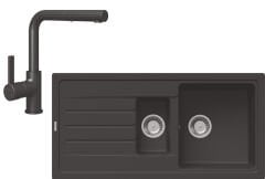 GRANO Eviye 1.5 Gözlü GRANADA PULL siyah seti