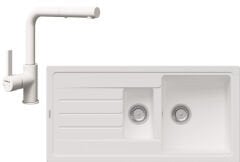 GRANO Eviye 1.5 Gözlü GRANADA PULL beyaz seti