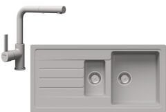 GRANO Eviye 1.5 Gözlü GRANADA PULL gri seti