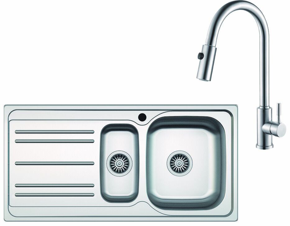 CAPUA06 Eviye sol, PABLO PULL krom seti