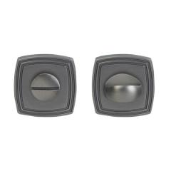 Rozet (WC) kare çizgili antik gümüs