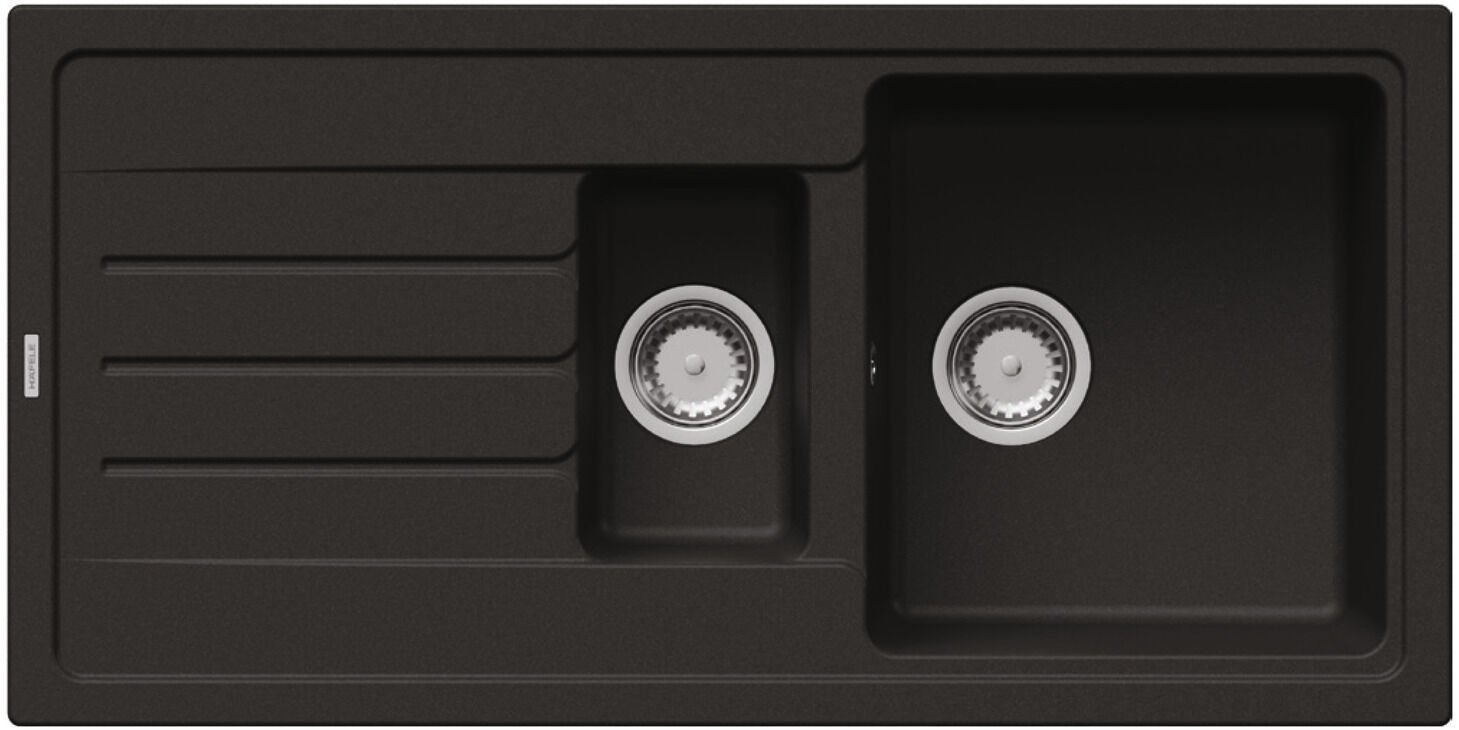 GRANO Siyah granit eviye, 1000x500