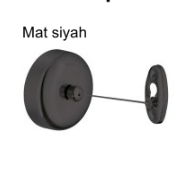 FLOM II Çamaşır kurutma ipi, mat siyah