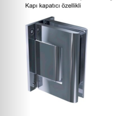 BILOBA Cam kapı menteşesi paslanmaz çelik mat