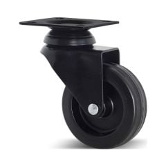 BLACKY Tekerlek plk,f.siz,siyh Ø75x104mm