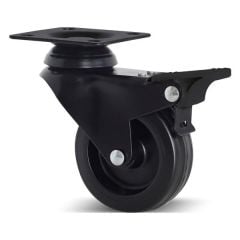 BLACKY Tekerlek plk,f.li, siyh Ø75x104mm